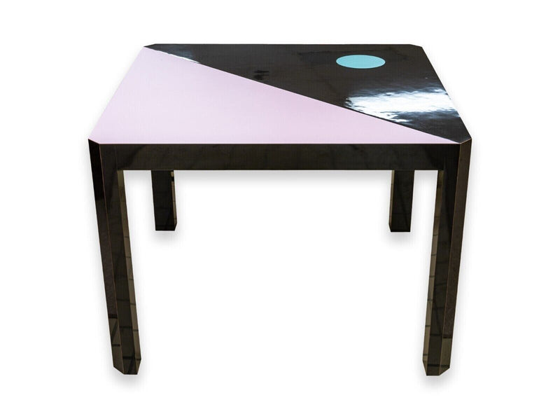 Milo Baughman for Thayer Coggin Post Modern 80s Lacquered Dinette Game Table