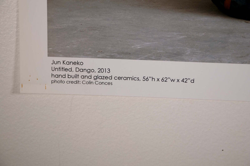 Jun Kaneko Ceramics Colin Conces Photography Lithographic Poster UF 2013-2014