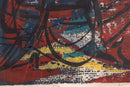 Adja Yunkers Ostia Antica I - Roma II Signed Abstract Woodcut in Colors on Paper