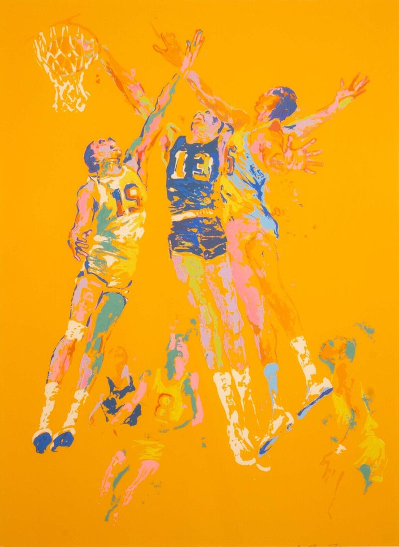 Leroy Neiman Basketball Serigraph Signed 157/250 Framed