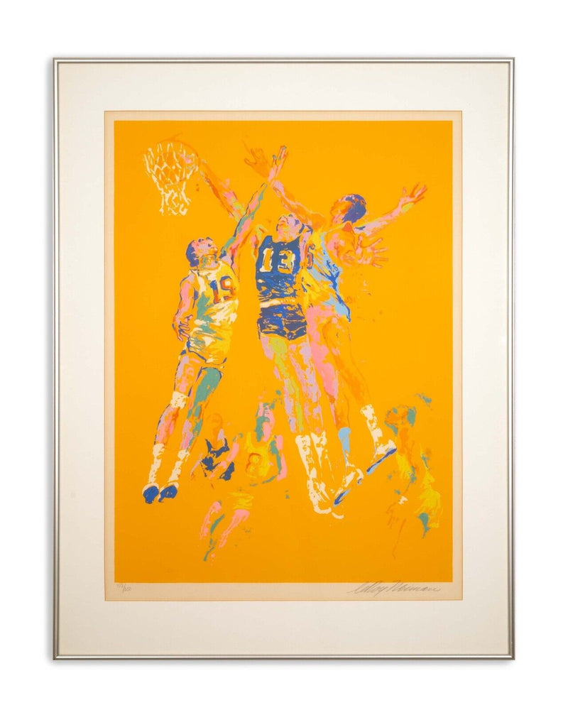 Leroy Neiman Basketball Serigraph Signed 157/250 Framed