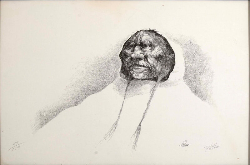 Paul Pletka Native American Portrait III Signed Litho 49/150 Framed American SW