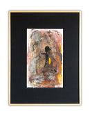 John Beardman Untitled (Orange) Signed 1991 Contemporary Abstract Expressionist