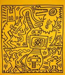 Keith Haring Signed Champions: Contemporary Art Center of Cleveland Lithographic