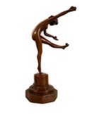 Claire Jeanne Roberte Colinet The Juggler Pen Holder Art Deco Bronze Nude Sculpt