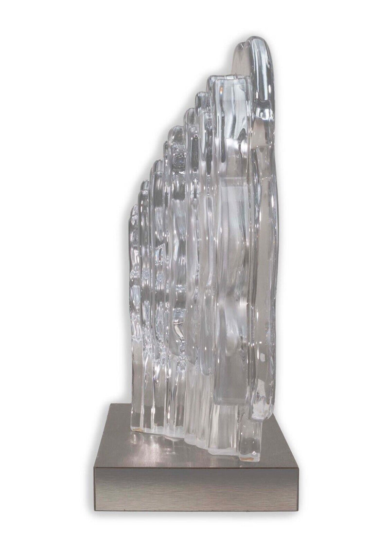 Jean Pierre Demarchi for Daum L'Homme Aborescant Signed Crystal Glass Sculpture