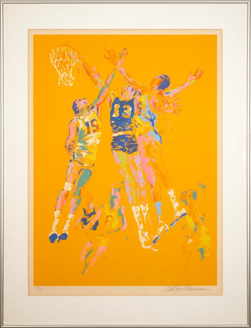 Leroy Neiman Basketball Serigraph Signed 157/250 Framed