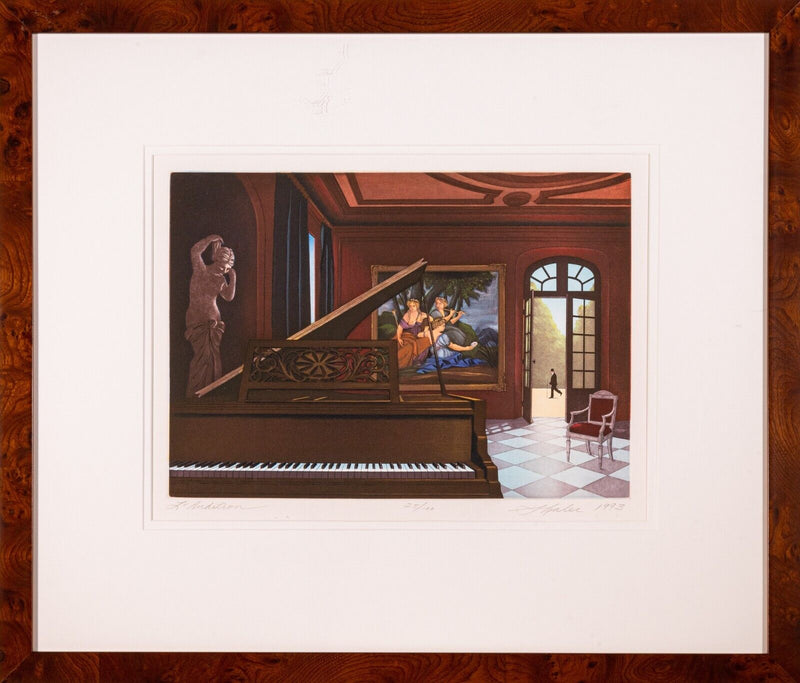 Lynn Shaler L' Audition Signed Contemporary Etching-Aquatint 25/100 Framed 1993