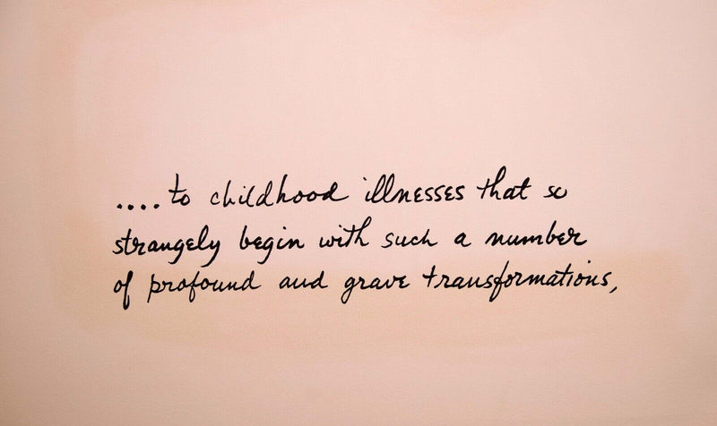 Ben Shahn Childhood Illnesses Modern Lithograph from the Rilke Portfolio UF