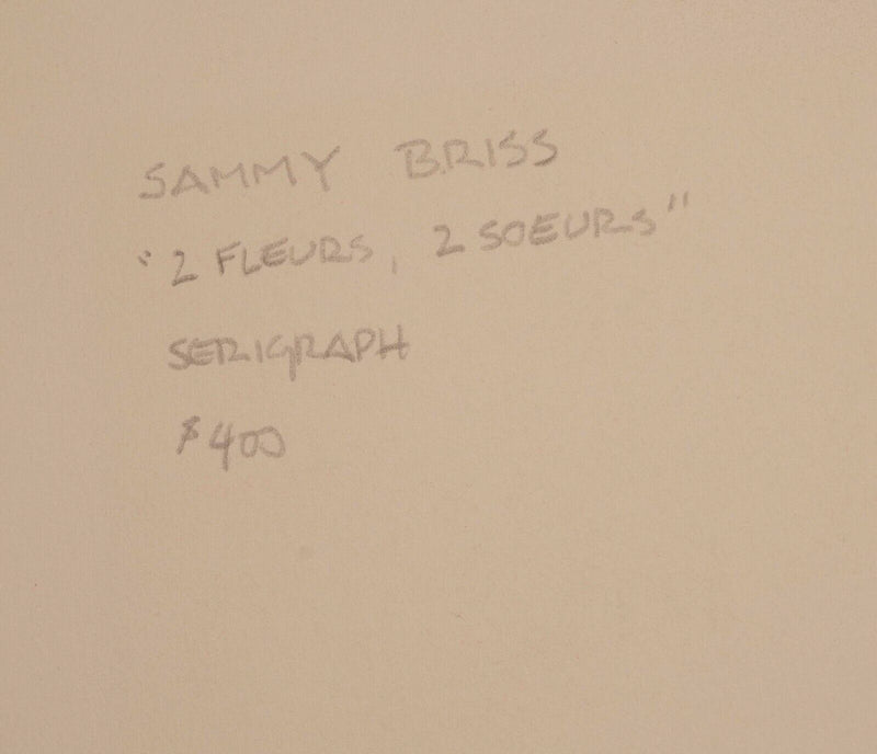 Sami Briss Thoughtful Signed Contemporary Lithograph on Paper 146/295 Unframed