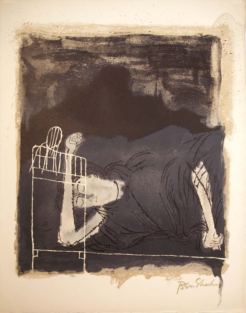 Ben Shahn Of the Screams Lithograph from the Rilke Portfolio Unframed 1968