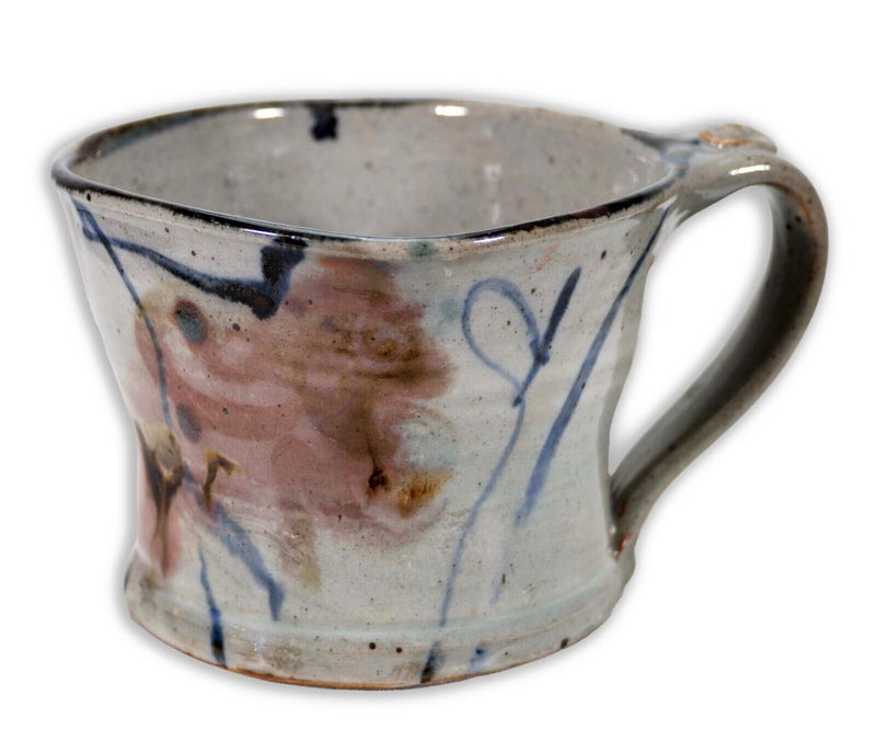 John Glick Ceramic Stonware Mug VI Stamped Plum Tree Pottery