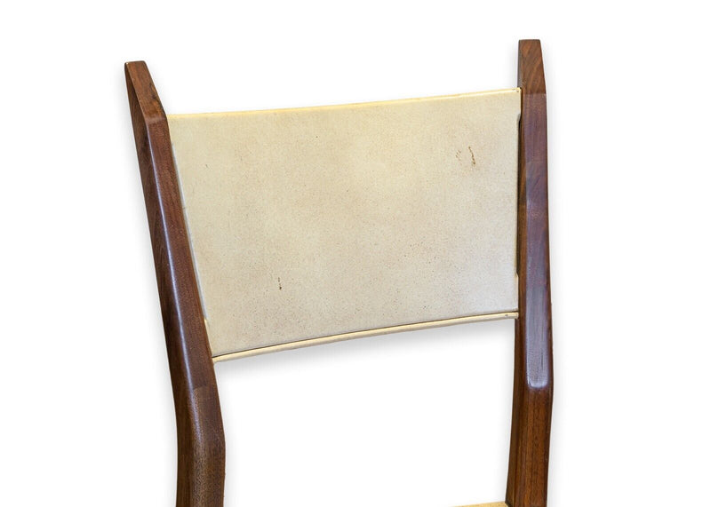 Paul McCobb Protype I Side Chair for Calvin Furniture Co. Woven Leather & Wood