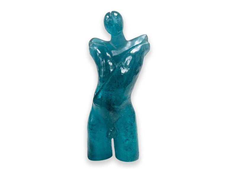 Capo di Feltre for Daum Theoreme Signed Contemporary Figurative Male Torso Glass
