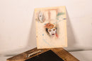 Betty Woodward-Bosley Signed Surrealist Woman in Hat Drawing on Paper Framed