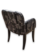 Set of 4 Milo Baughman for Thayer Coggin Black Cushioned Dining Armchairs