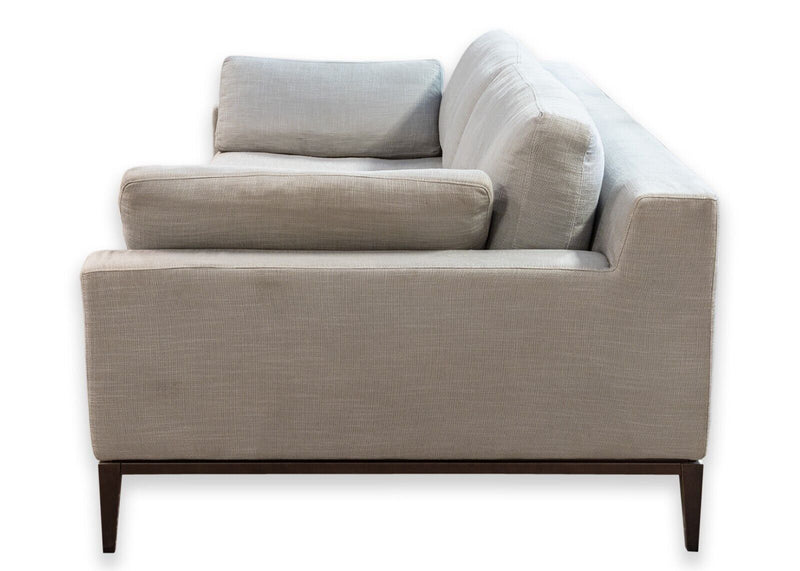 Restoration Hardware Italia Track Arm Sofa w Textured Weave and Down Filling