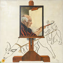 Thad Miller Picasso in the Easel Signed Oil Painting Somerset Series 1977 Framed