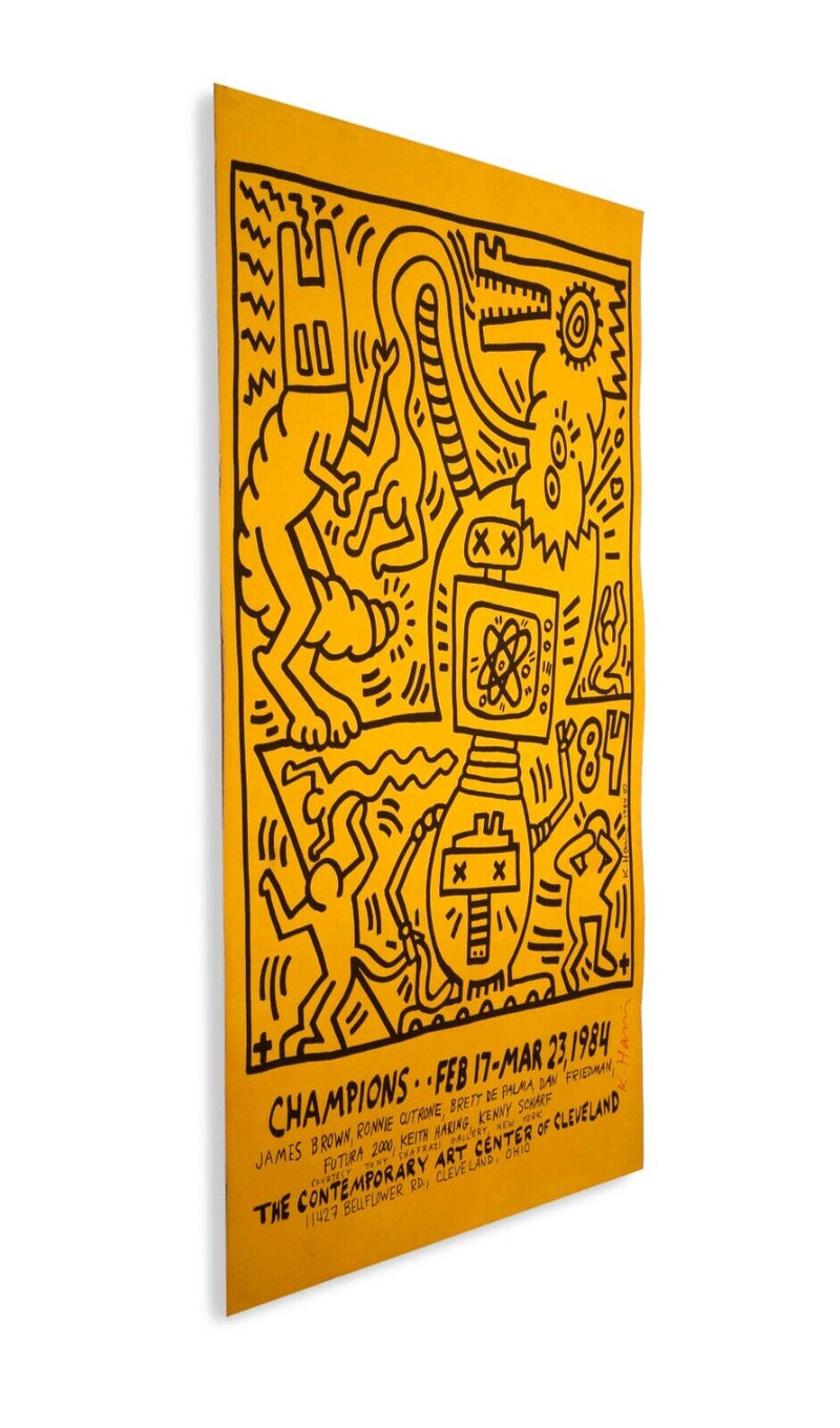 Keith Haring Signed Champions: Contemporary Art Center of Cleveland Lithographic