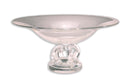 Steuben Scrolled Footed Tazza Pedestal Glass Bowl Mid Century Modern