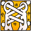 Keith Haring Art Attack on Aids Contemporary Urban Art Lithographic Poster 1988