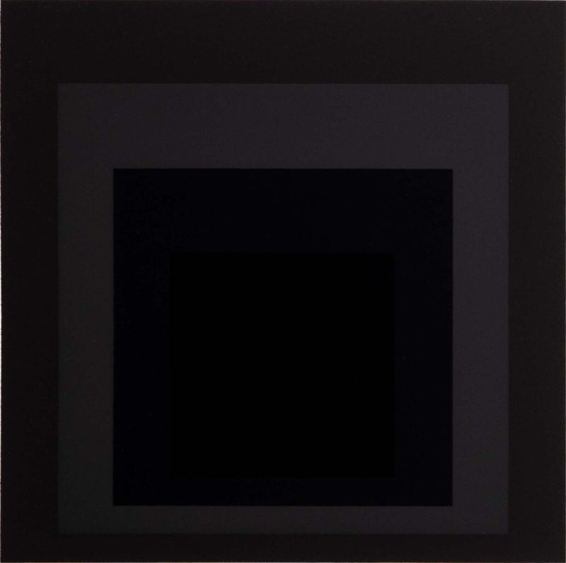 Josef Albers Homage to the Square (Grey) Modern Screenprint on Paper Unframed