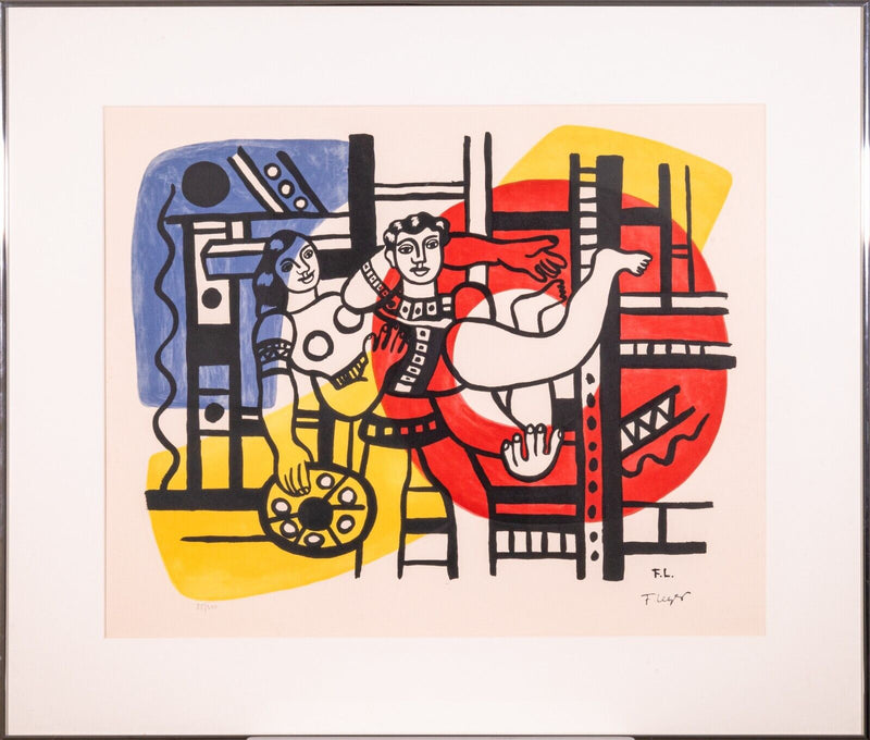 *Fernand Leger After Circus Couple Modern Lithograph on Paper 88/300 Framed