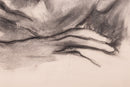 Betty Woodward-Bosley Signed Modern Figurative Graphite Drawing on Paper Framed