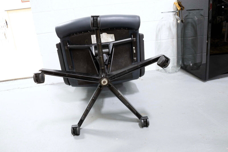 Pair of Richard Sapper Navy for Knoll Office Chairs on Wheels