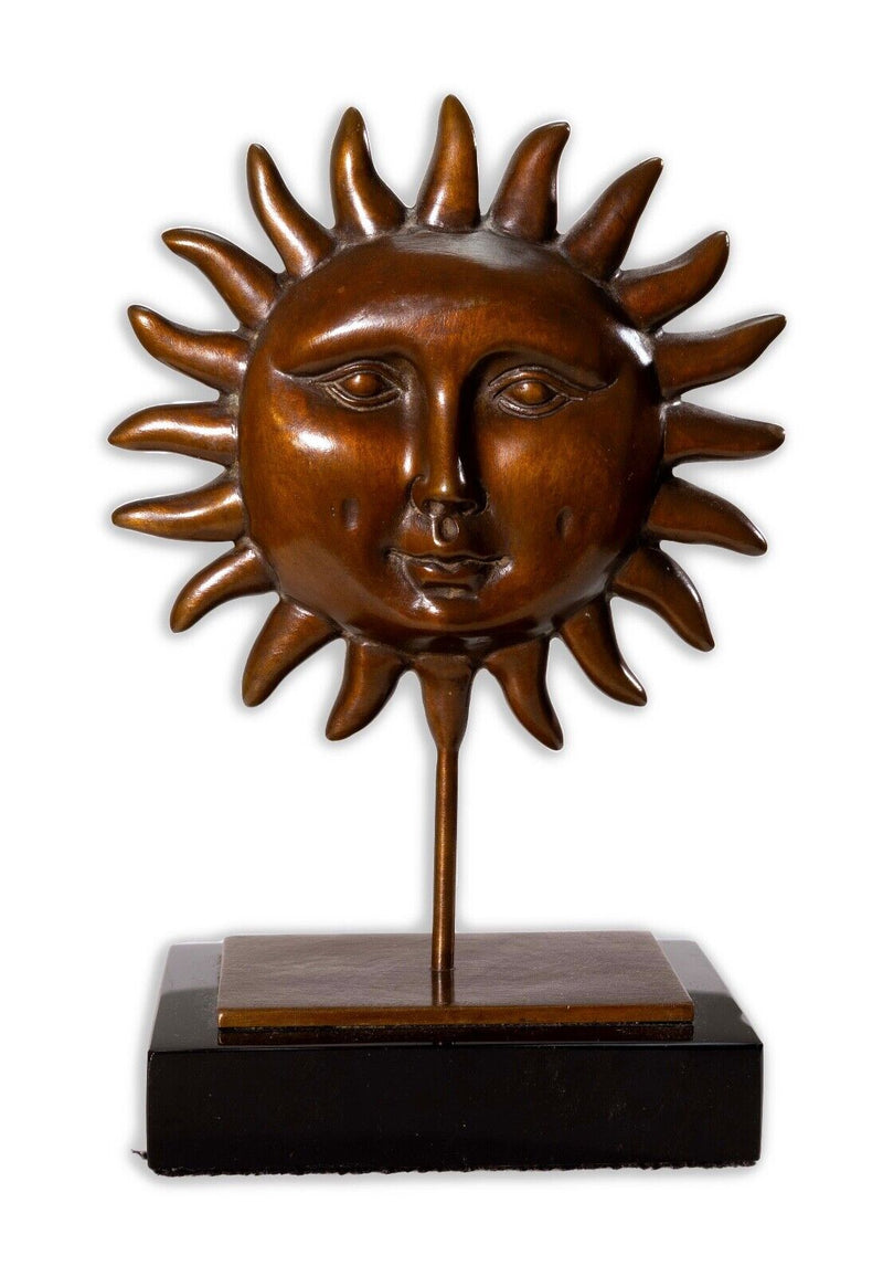 Sergio Bustamante Surrealist Sun Man Signed Contemporary Bronze Sculpture 78/100