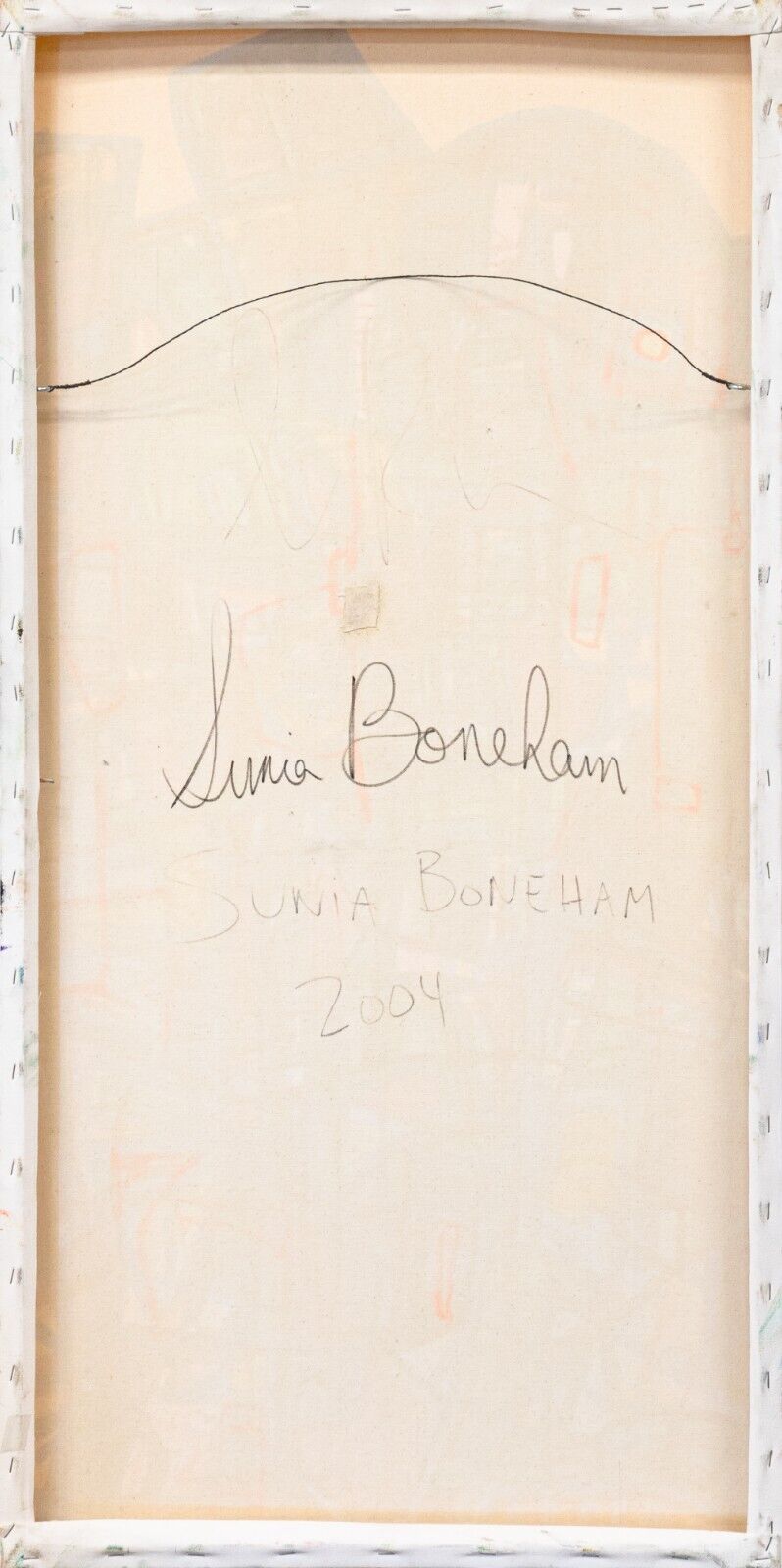 Sunia Boneham Morning Signed Contemporary Abstract Acrylic Painting Canvas 2004