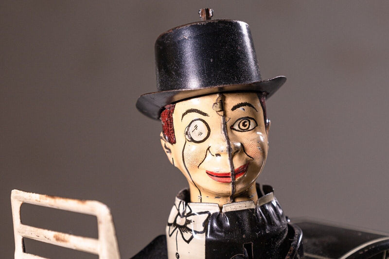 Marx Charlie McCarthy Benzine Buggy Car Antique Windup Tin Toy Collectables Amer