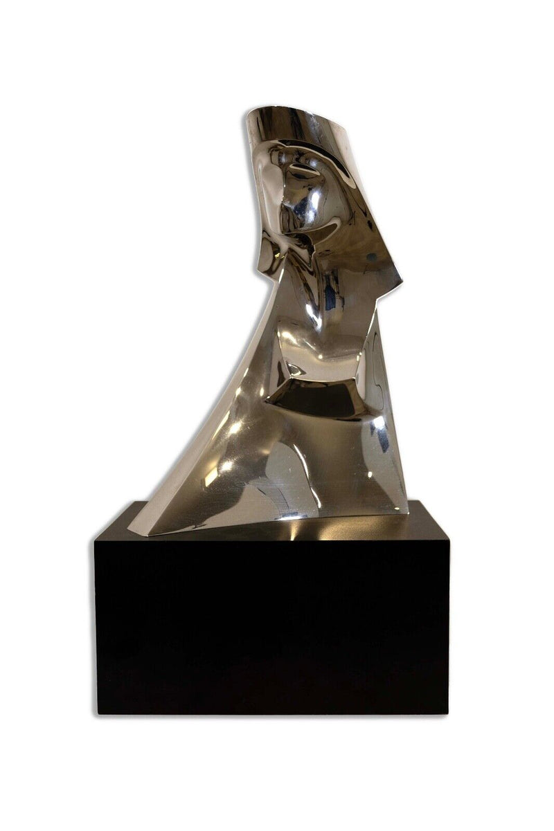 Gary Slater Aluminum Sphinx Sculpture Signed MSL Slater AP 1994