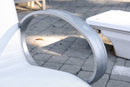 Pair of Tropitone Contemporary Modern Silver Aluminum Outdoor Patio Armchairs