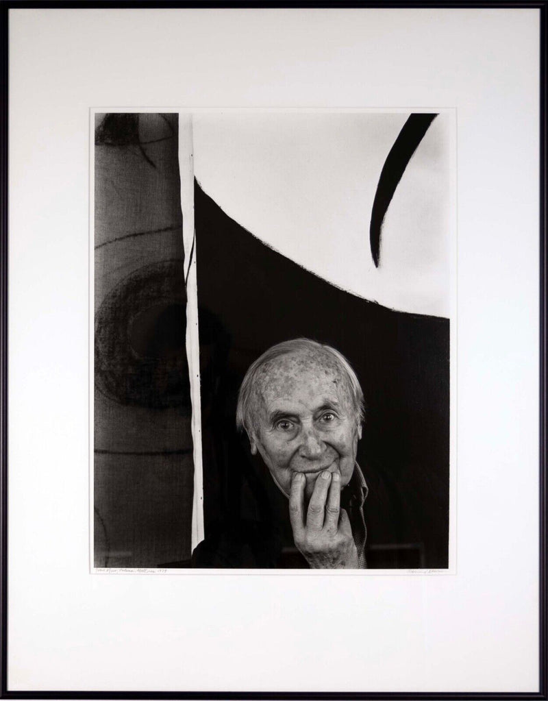 Arnold Newman Joan Miro, Paloma, Mallorca 1979 Signed Gelatin Silver Photograph