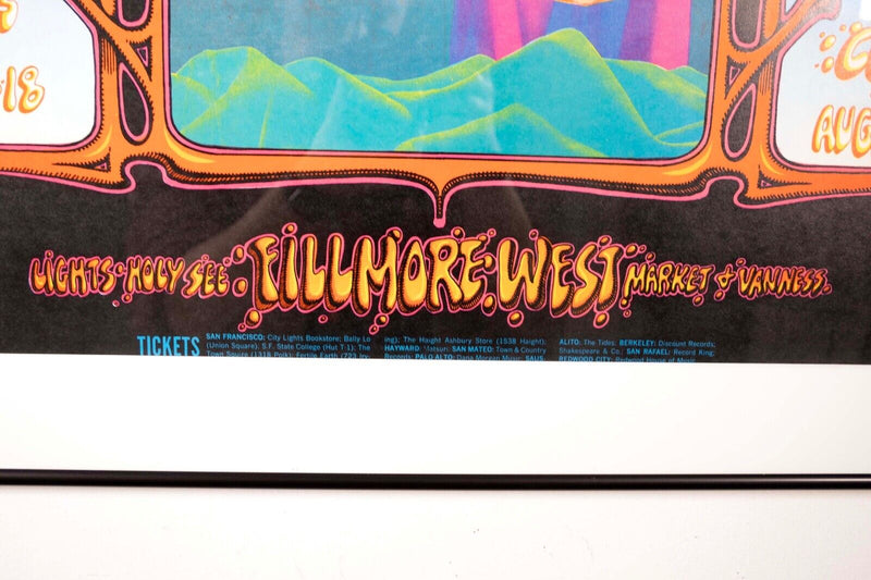 Bill Graham The Who & Grateful Dead 1968 Fillmore 1st Edition Concert Poster