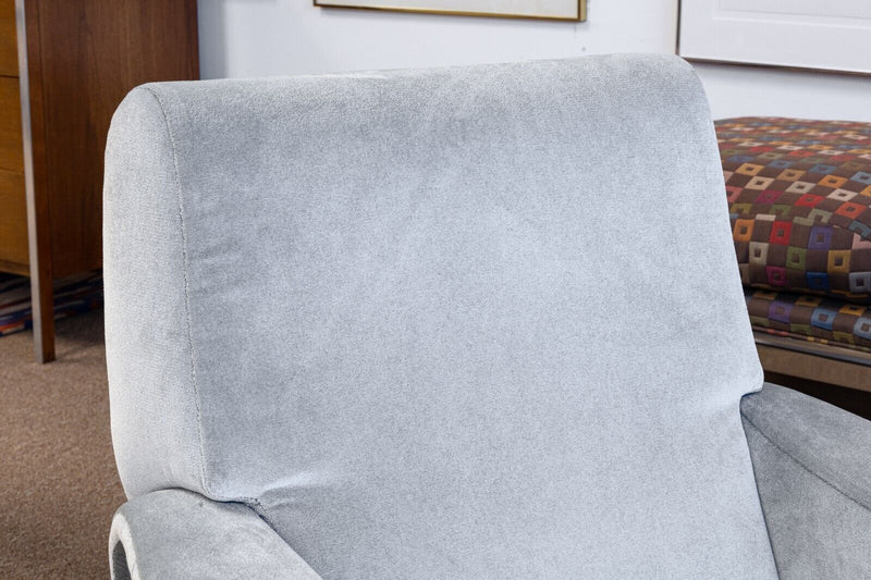 Cassina Lady 720 Upholstered Light Blue Velvet Contemporary Modern Armchair