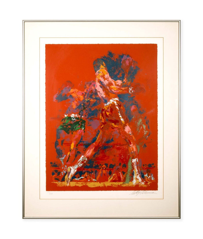 Leroy Neiman The Red Boxer Lithograph Signed 106/250 Framed