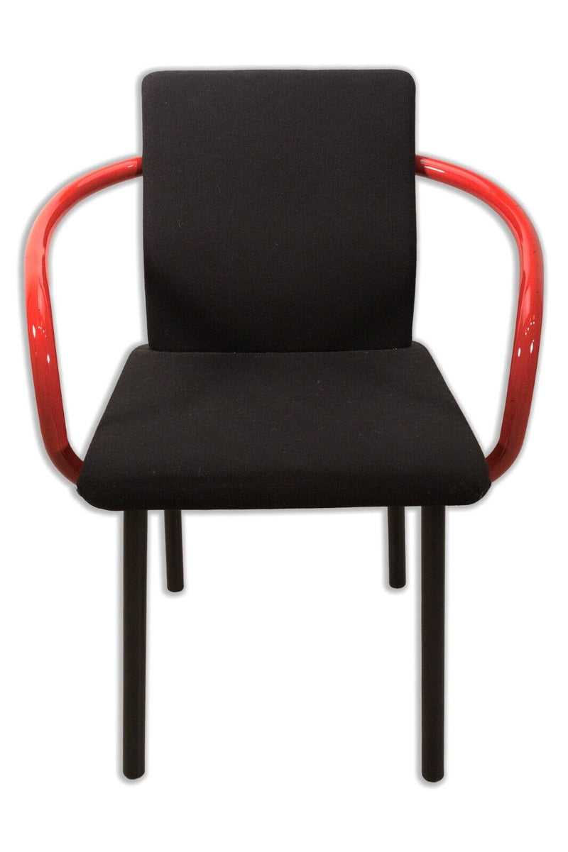 Ettore Sottsass for Knoll 1990s Mandarin Postmodern Tubular Steel Dining Chair