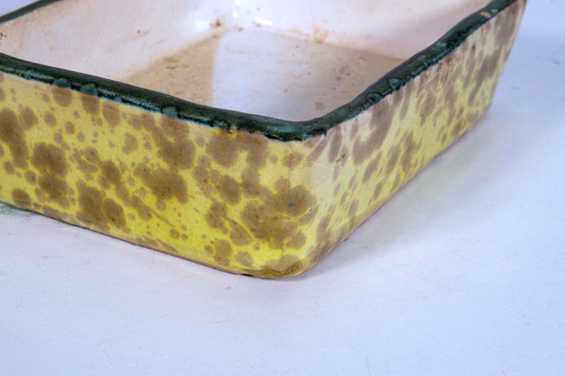 Bitossi Ceramic Trinket Box and Vase with Abstract Fish Pattern Made in Italy