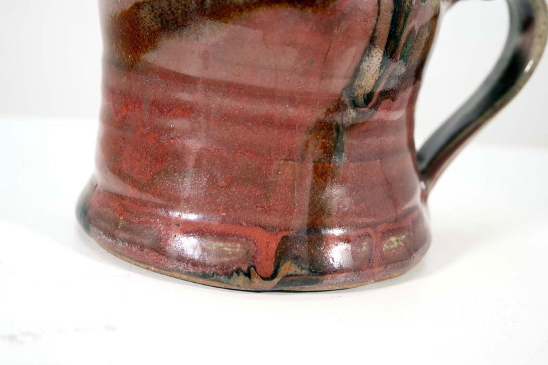 John Glick Ceramic Stoneware Mug III Stamped Plum Tree Pottery