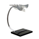 Daum France La Mouette Modern Crystal Seagull Sculpture Figurine on Stand 1960s