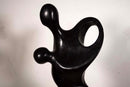 Postmodern Dancing Couple Ironwood Solid Wood Carved Sculpture