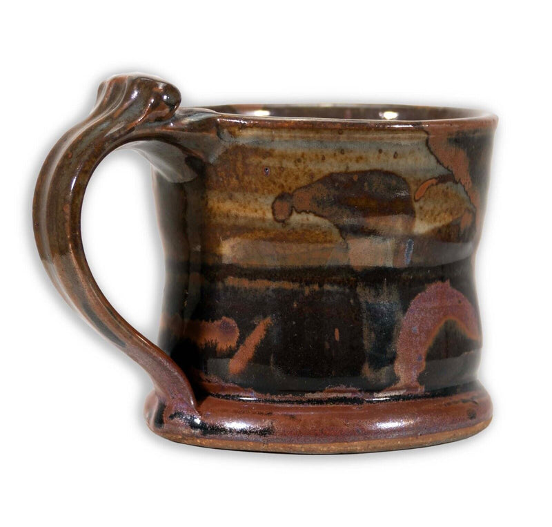 John Glick Ceramic Stoneware Mug II Stamped Plum Tree Pottery