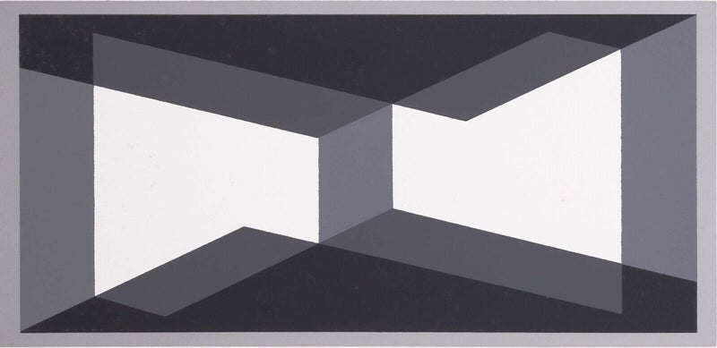 Josef Albers Homage to the Square (Grey and Yellow) Modern Screenprint on Paper