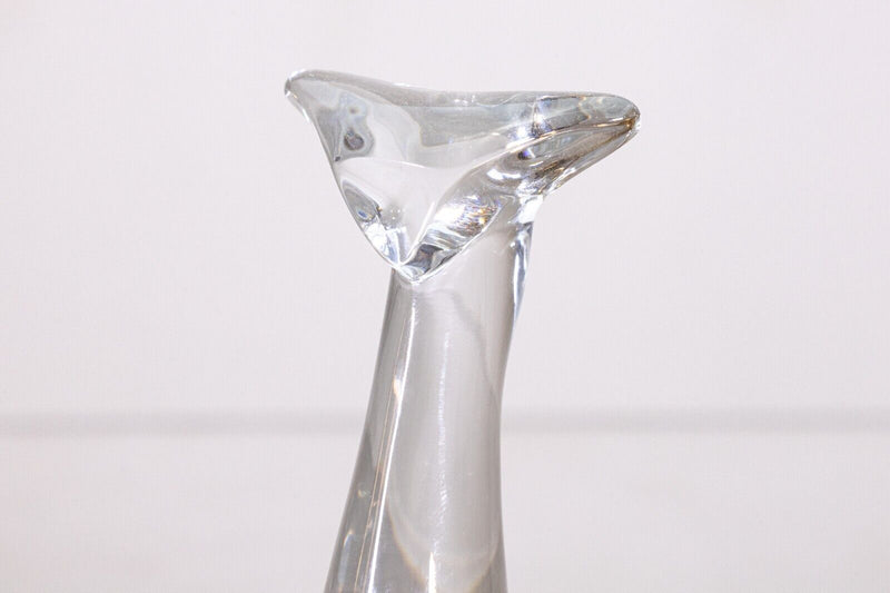 Baccarat Crystal Glass Cat Figurine Table Sculpture