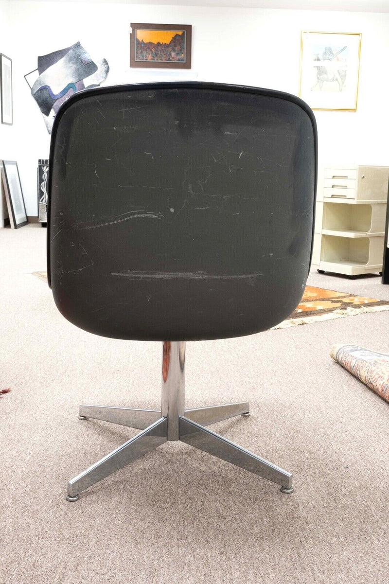 Steelcase 1960s Office Side Chair Dove Grey Mid Century Modern