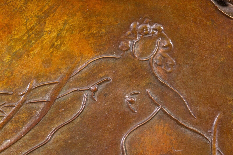 Reuben Nakian Untitled (Nude Bronze) Signed Modern Figurative Wall Sculpture 70s