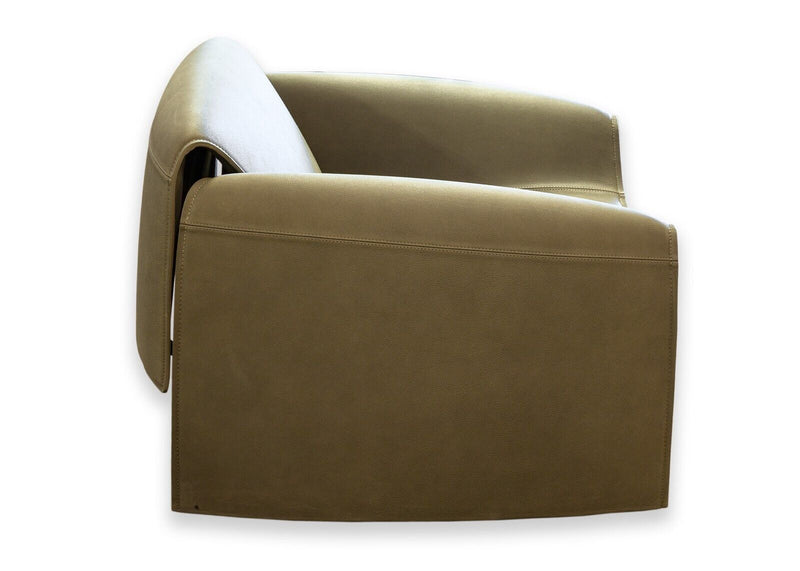 Poliform Jean-Marie Massaud Le Club Green Grade Y Premium Leather Armchair
