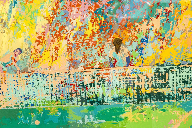 LeRoy Neiman Stadium Tennis 1981 Signed Contemporary Serigraph on Paper A.P.